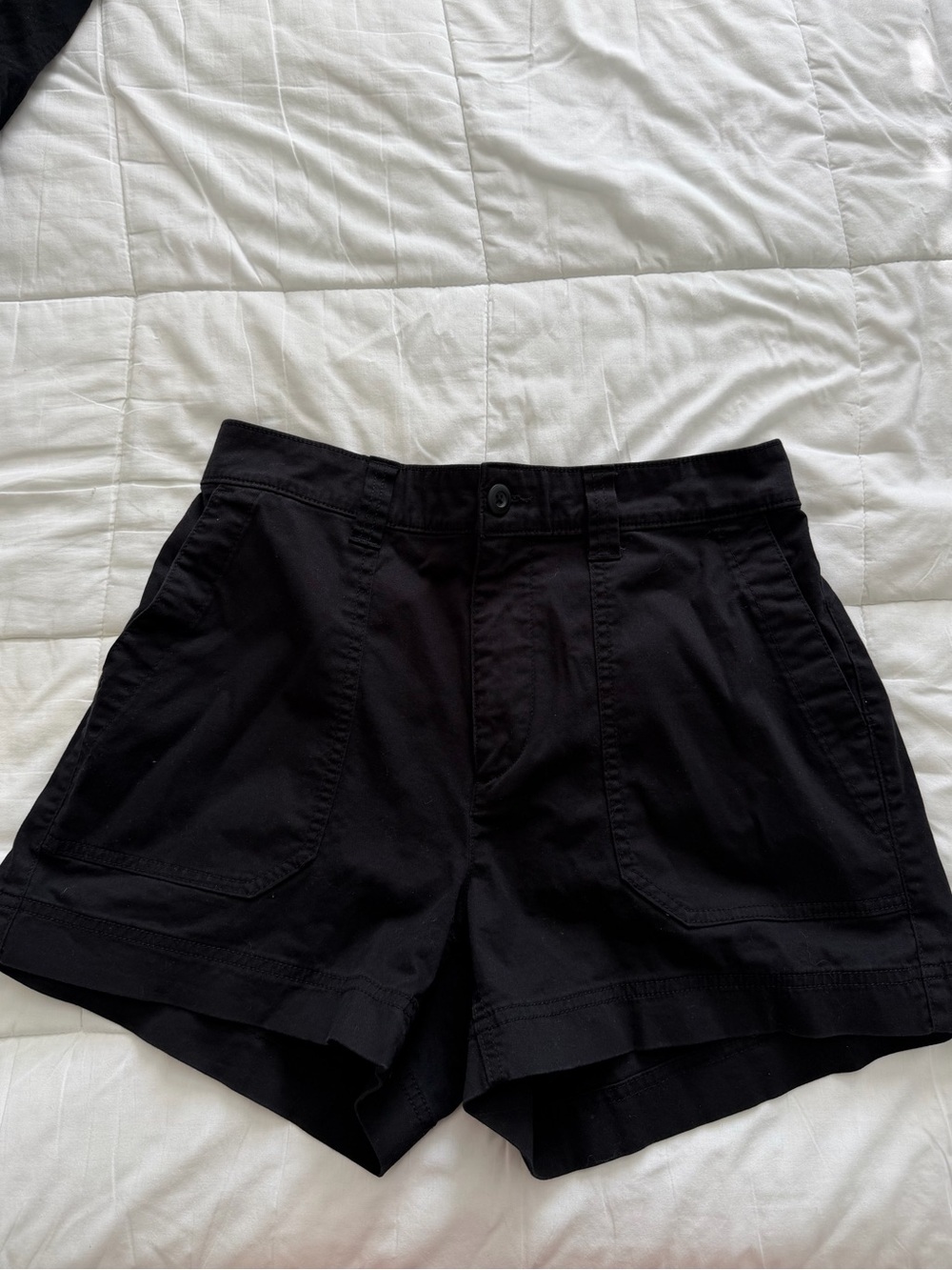Old Navy Black High-Rise Utility Shorts